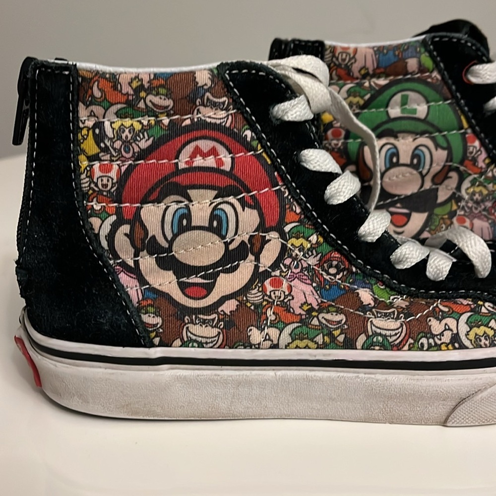 Vans X Nintendo Mario and Luigi SK8-Hightop Reissue US kids 3‎ limited ed… - Picture 2 of 9